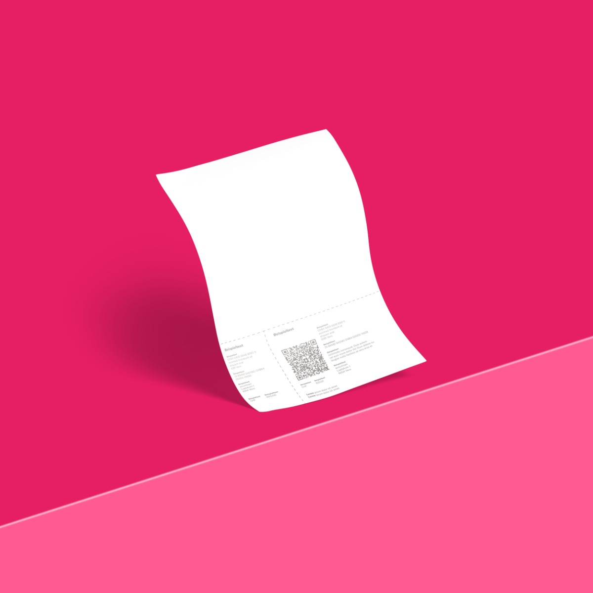 Papier à lettres QR avec couleurs spéciales