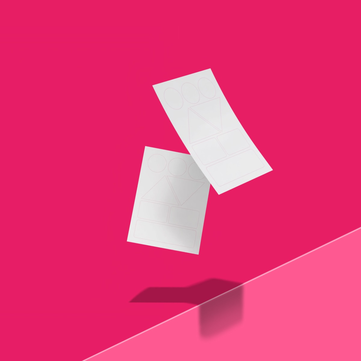 Autocollants en planche